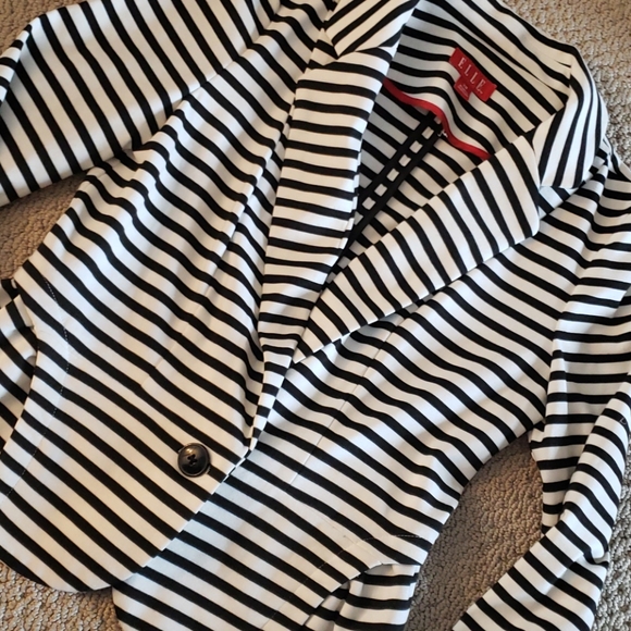 Striped Peplum Blazer - Picture 2 of 6